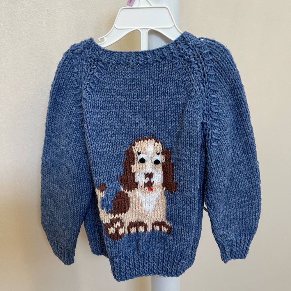 Like NEW Cardigan Sweater Puppy Dogs Toddler Size 9 Months Baby Blue Unbranded - Picture 16 of 16